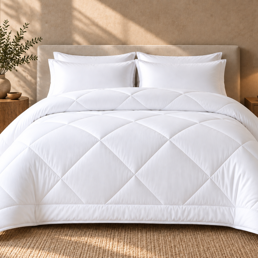 White comforter