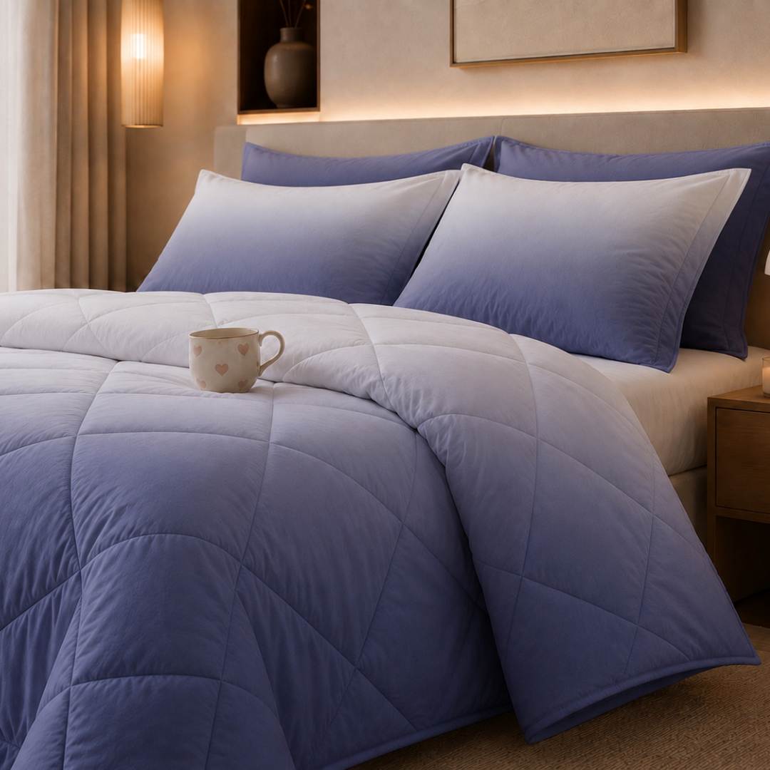 Ombre comforter (Indigo) - Image 4