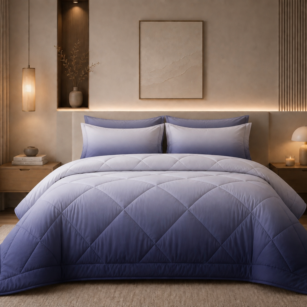 Ombre comforter (Indigo)