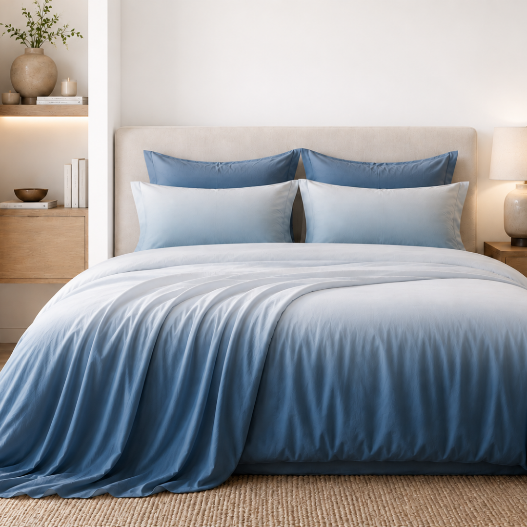 Ombre bedsheet (Blue)