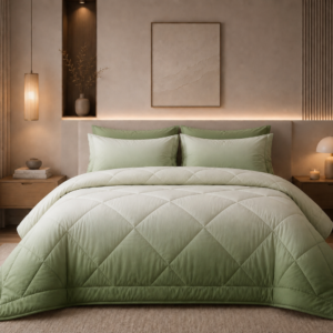 Ombre comforter (Olive green)