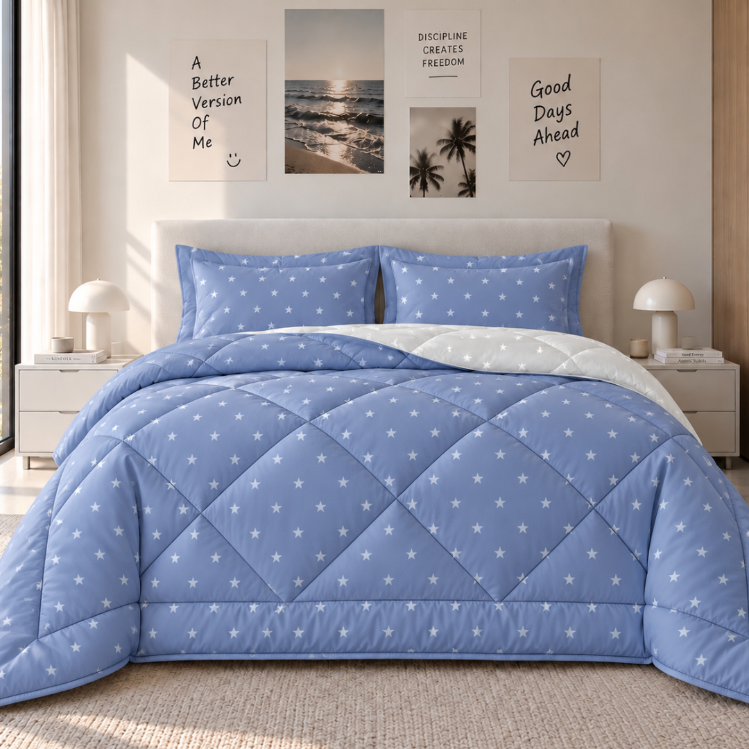 Stellar comforter (Powder blue and grey) - Image 2