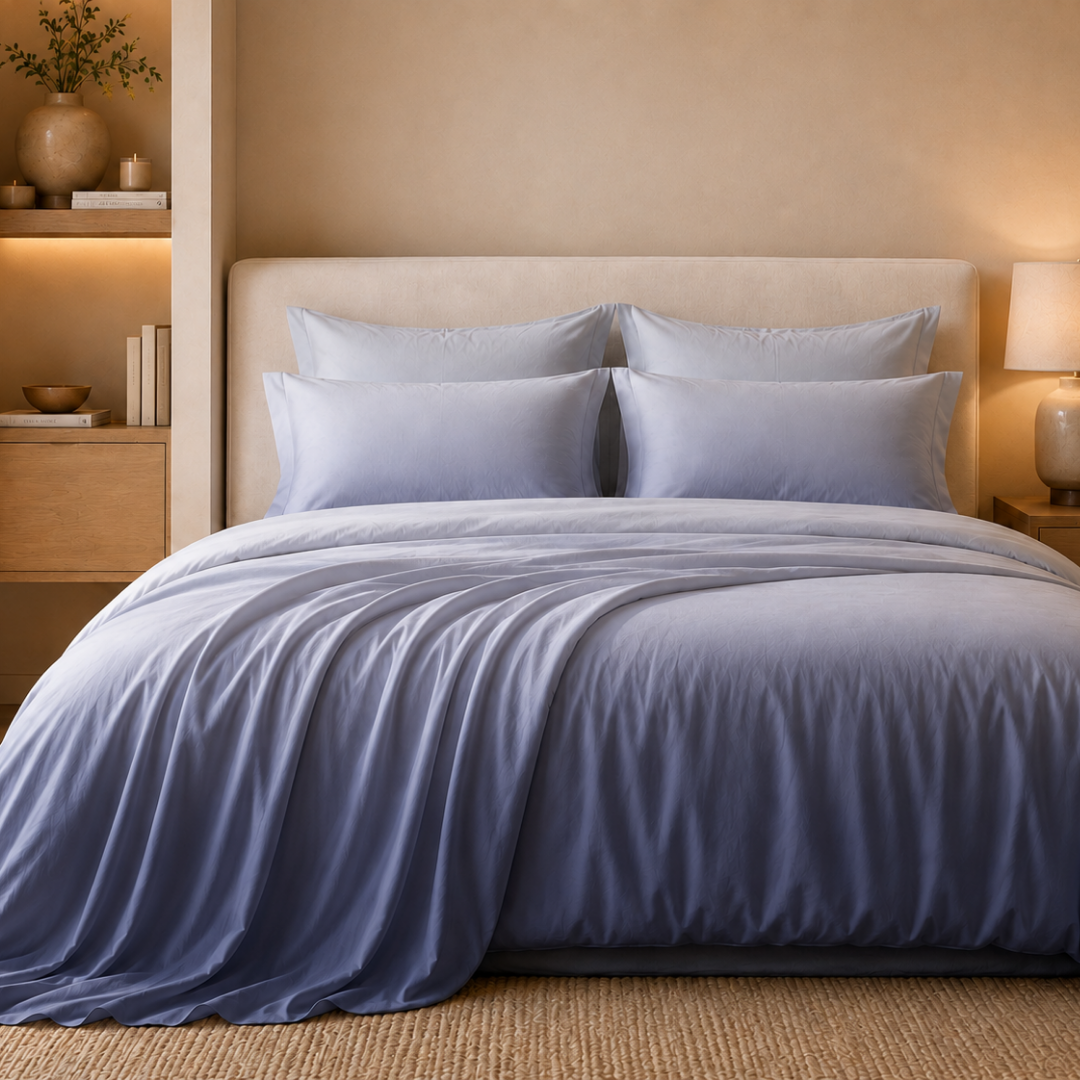ombre cotton bedsheet, double bed bedsheet