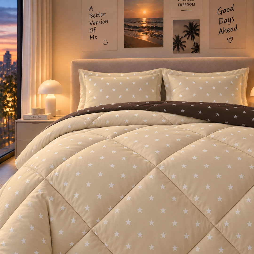 Stellar comforter (Yellow and brown) - Image 4