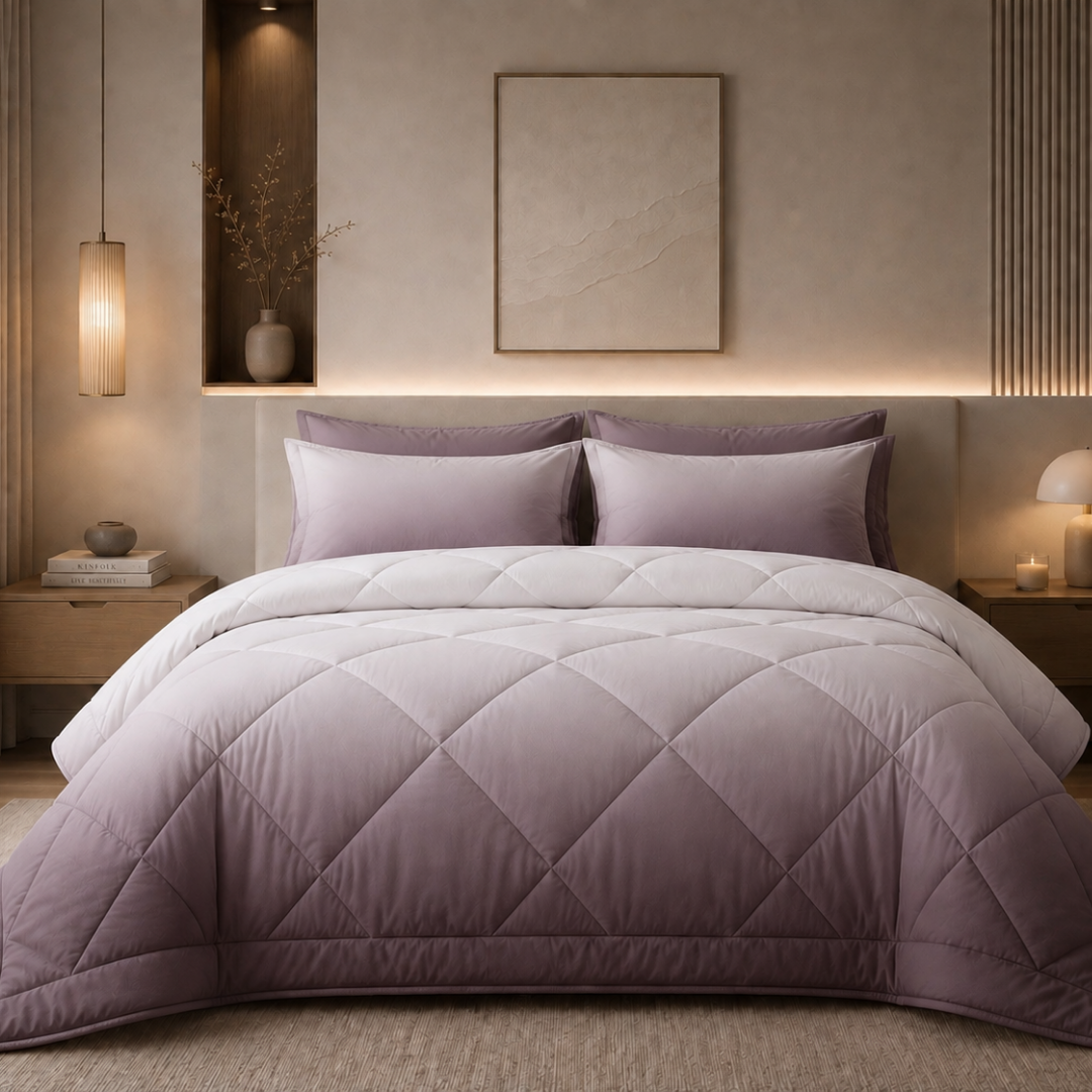 Ombre comforter (Light purple)