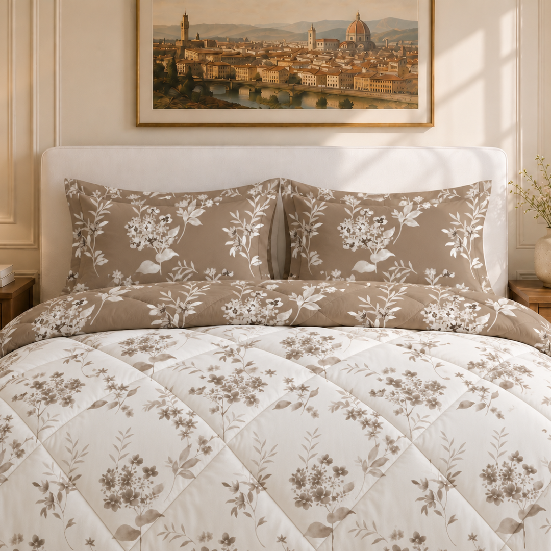 Florence comforter (White and brown) - Image 3