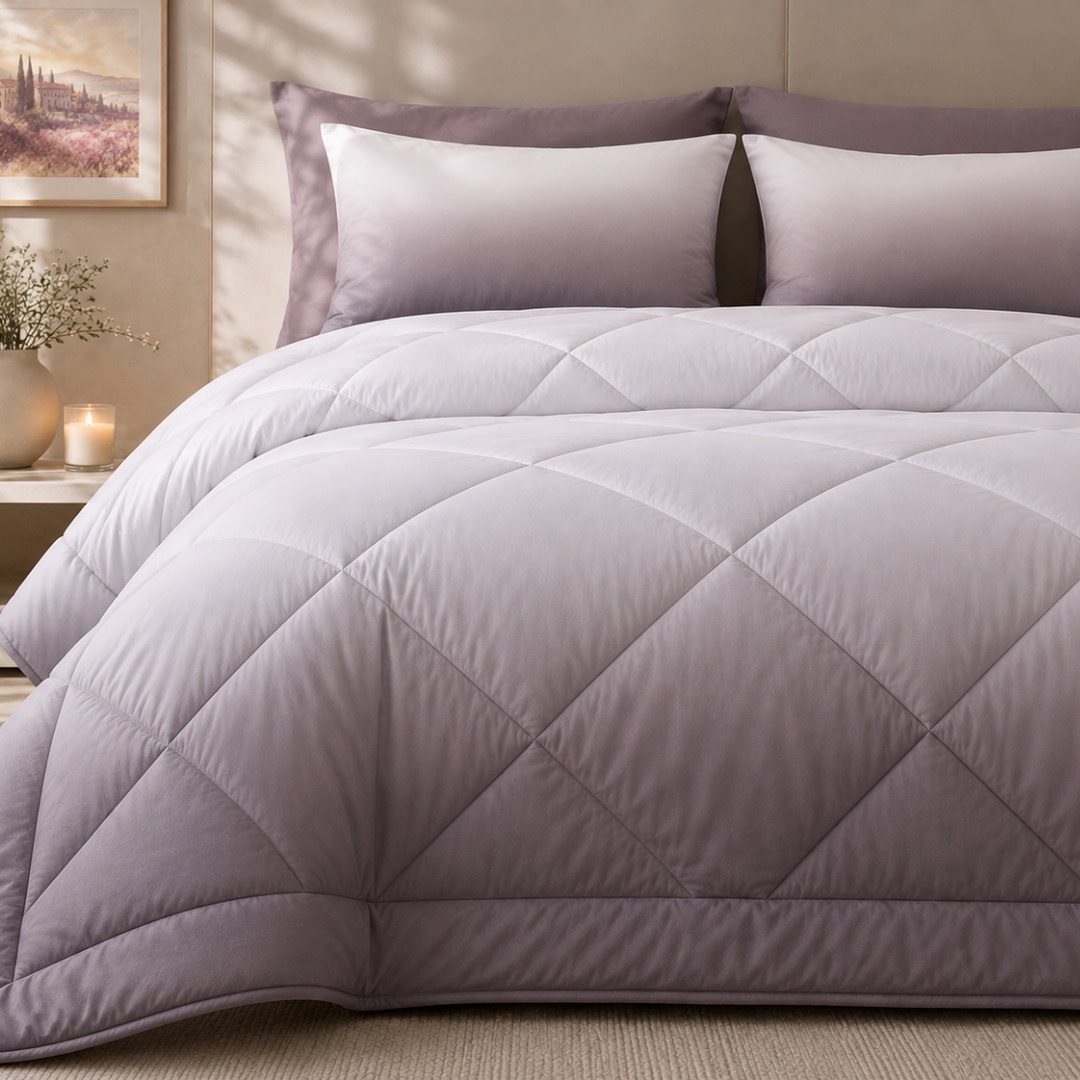 Ombre comforter (Light purple) - Image 3
