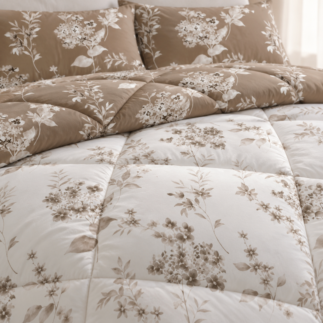 Florence comforter (White and brown) - Image 4
