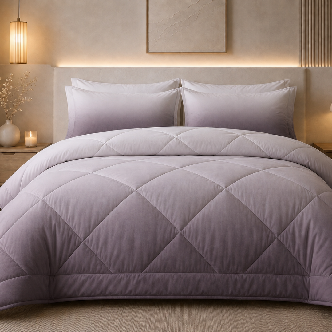 Ombre comforter (Light purple) - Image 2