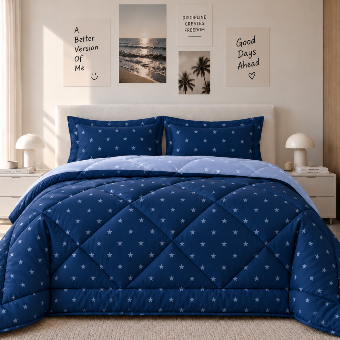 Stellar comforter (Powder blue and blue) - Image 4