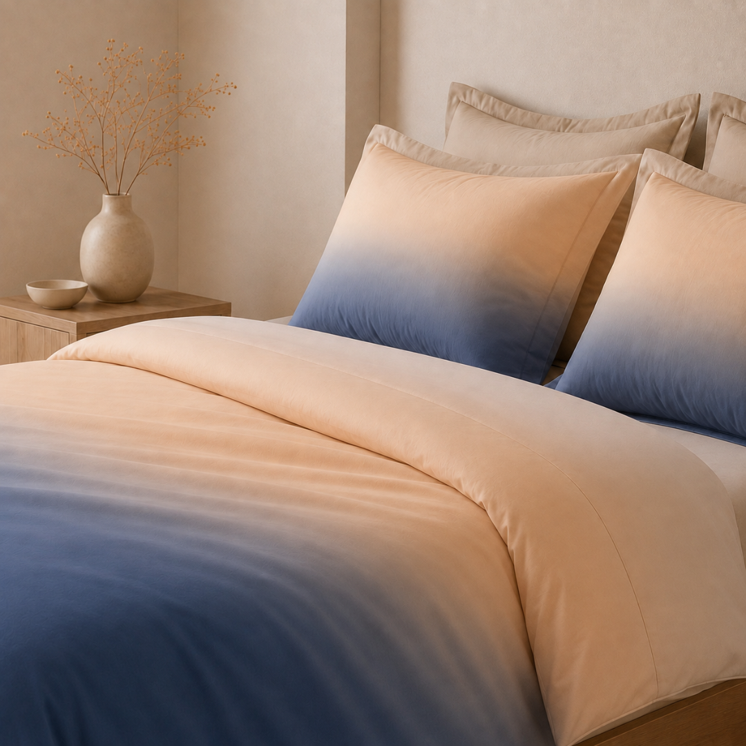 Digital Ombre Bedsheet (Peach Twilight) - Image 2