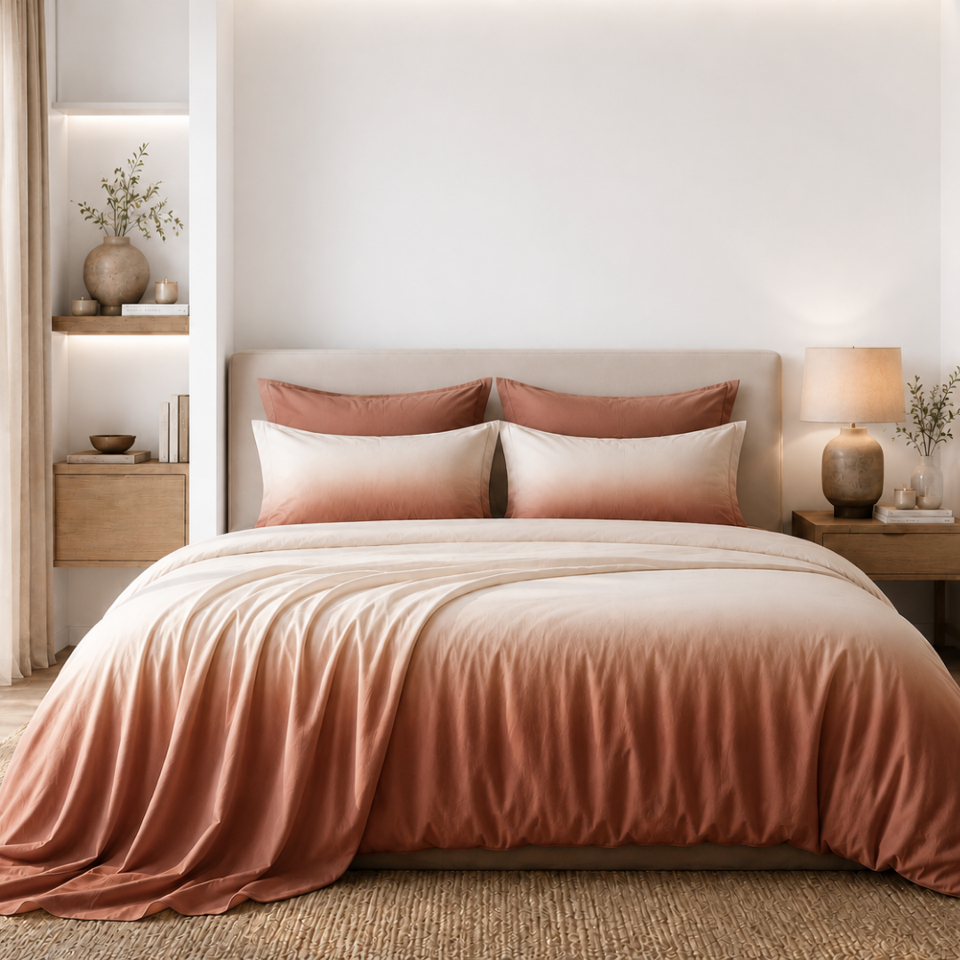 Ombre bedsheet (Coffee) - Image 4