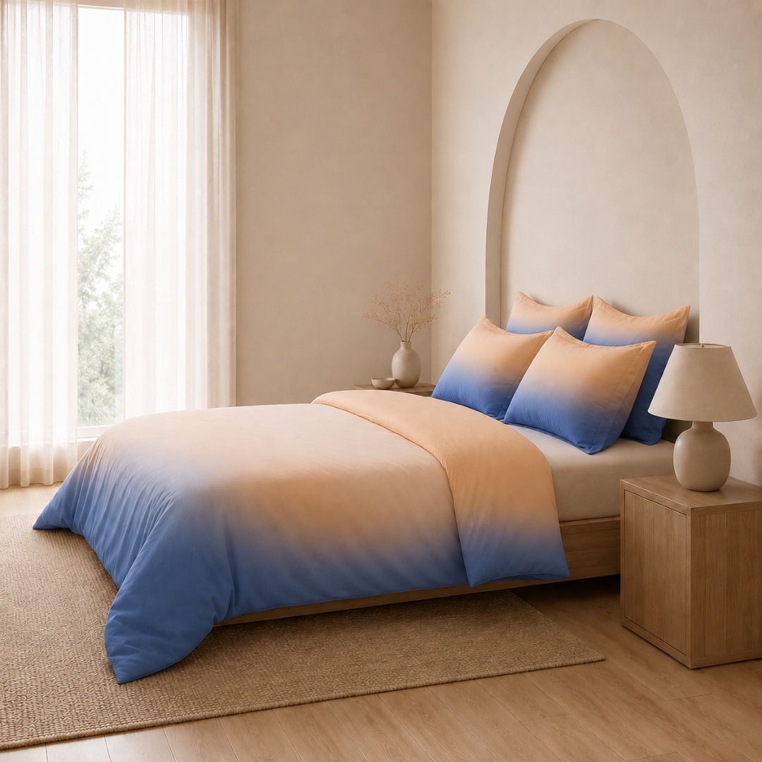 Digital Ombre Bedsheet (Peach Twilight) - Image 3