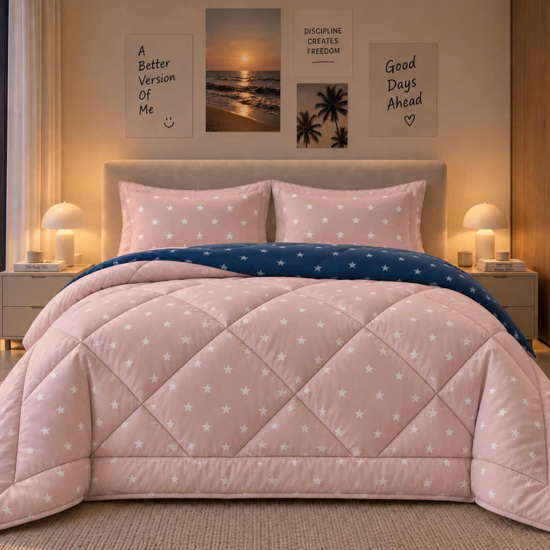 Stellar comforter (Pink and blue)