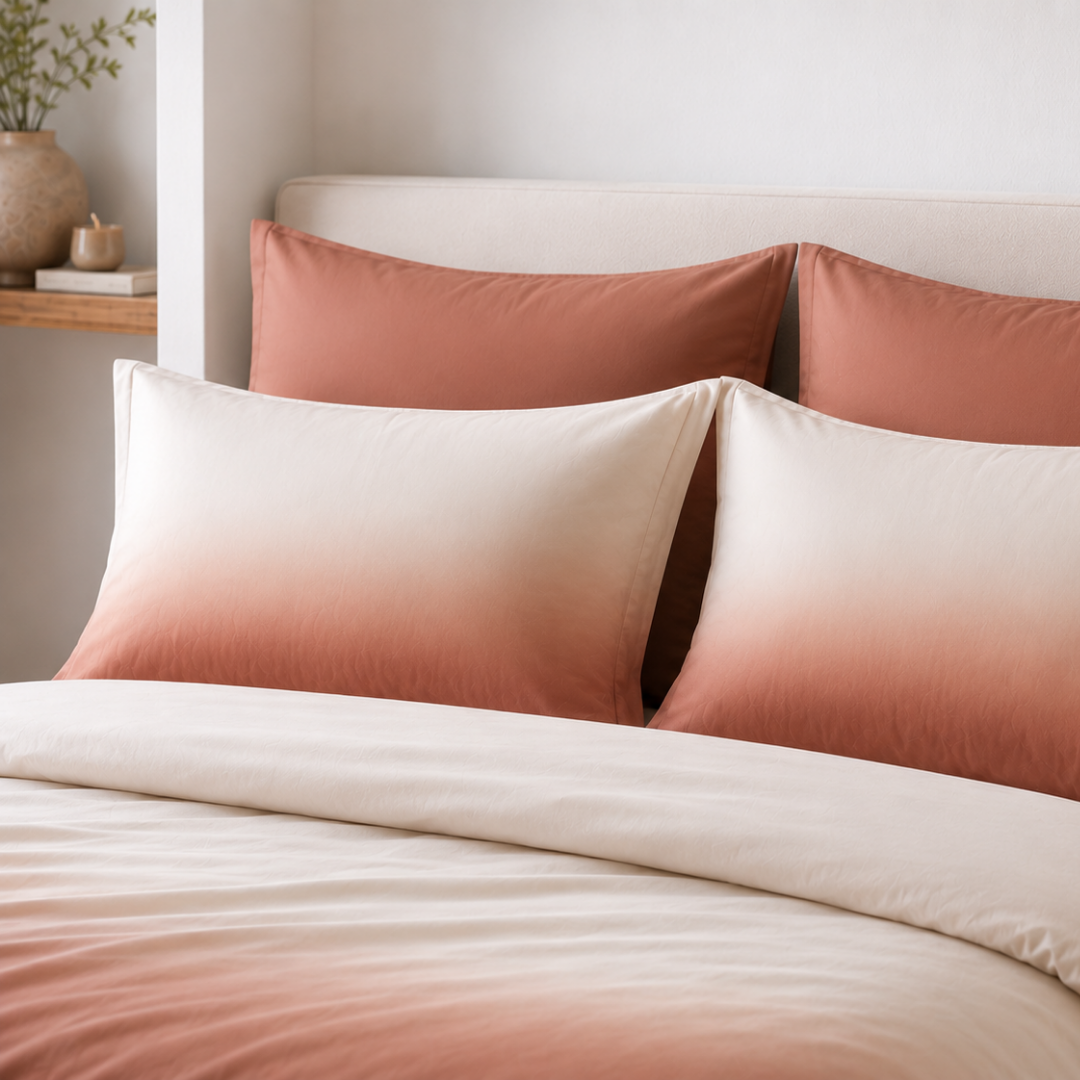ombre cotton bedsheet, double bed bedsheet