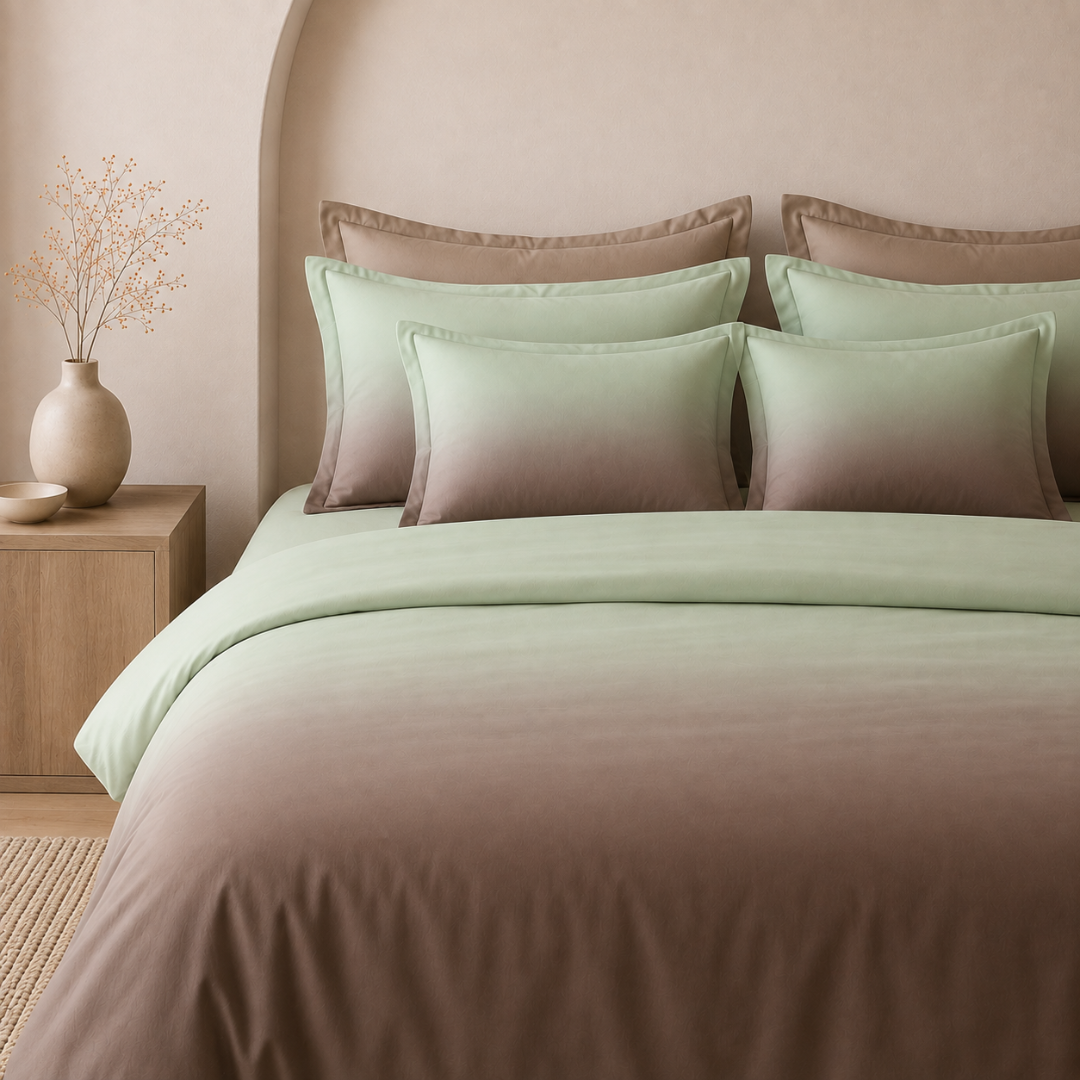 Digital Ombre Bedsheet (Mint brown) - Image 2