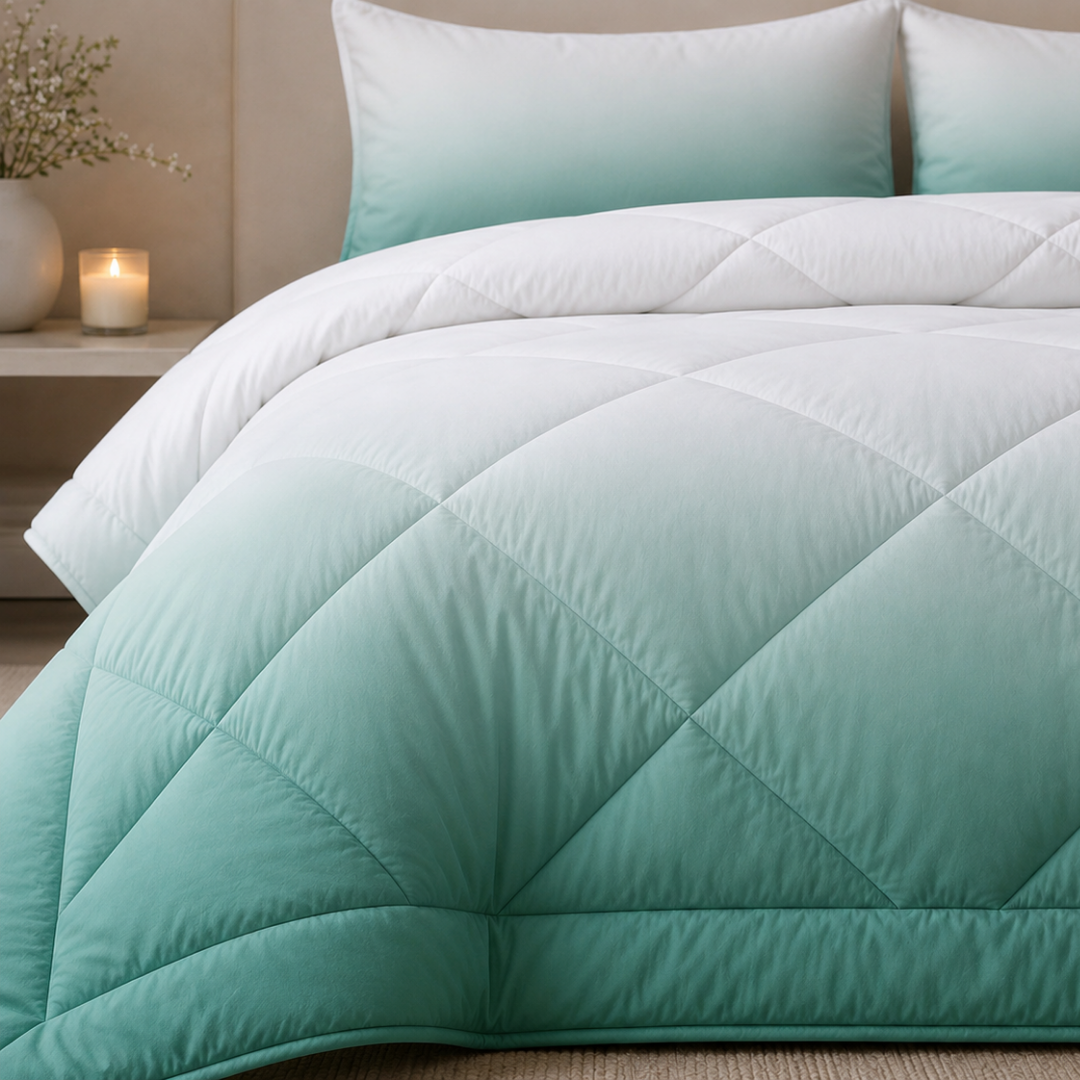 Ombre comforter (Teal) - Image 2