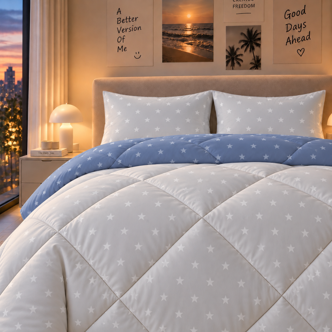Stellar comforter (Powder blue and grey) - Image 3