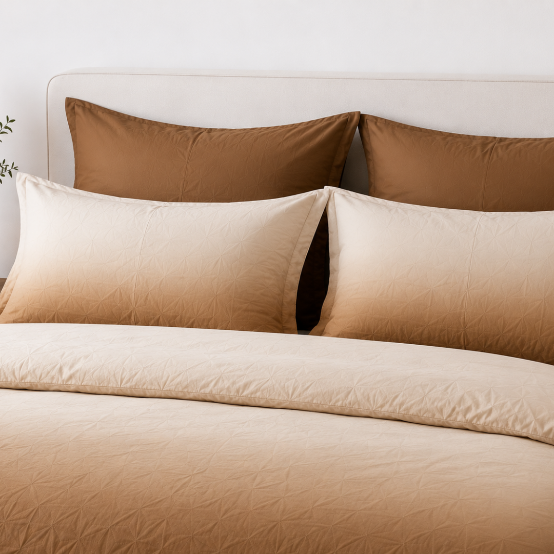 ombre cotton bedsheet, double bed bedsheet