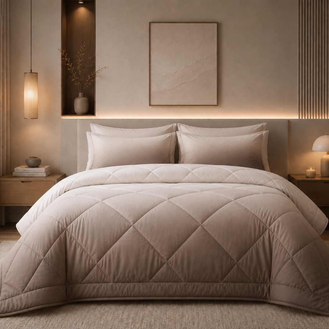 Ombre comforter (Light plum)