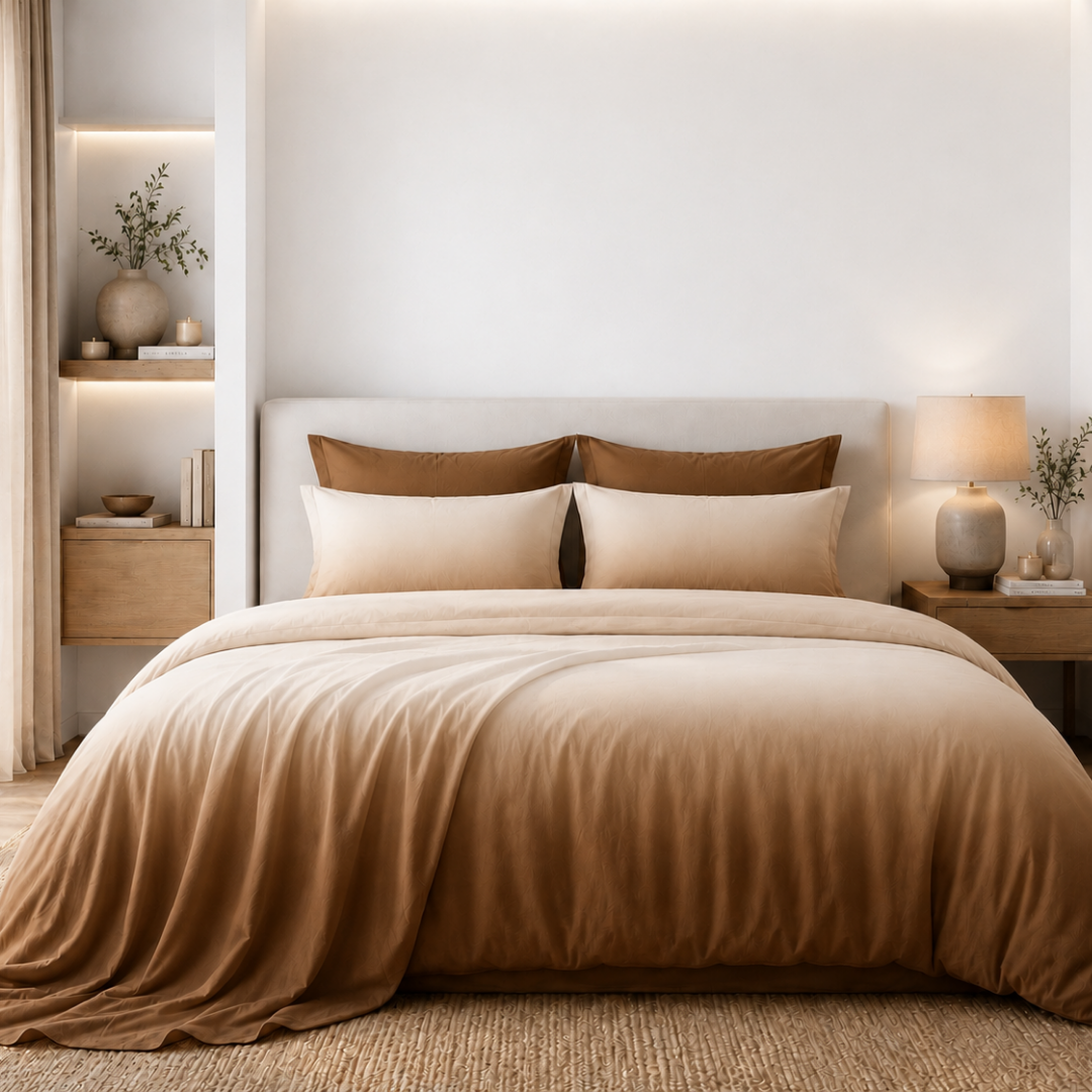 Ombre bedsheet ( Deep oak ) - Image 4