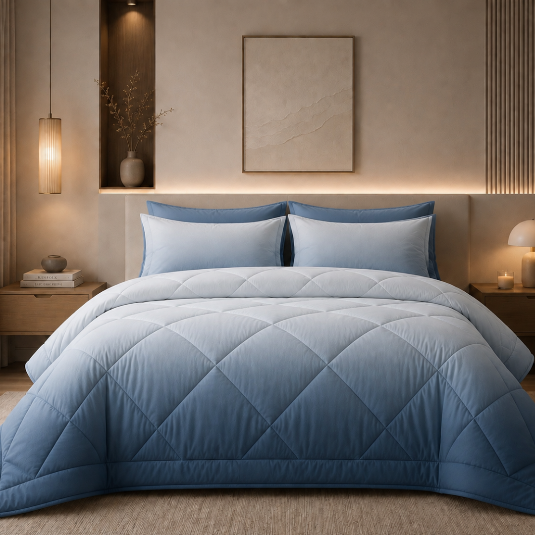 Ombre comforter (Blue)