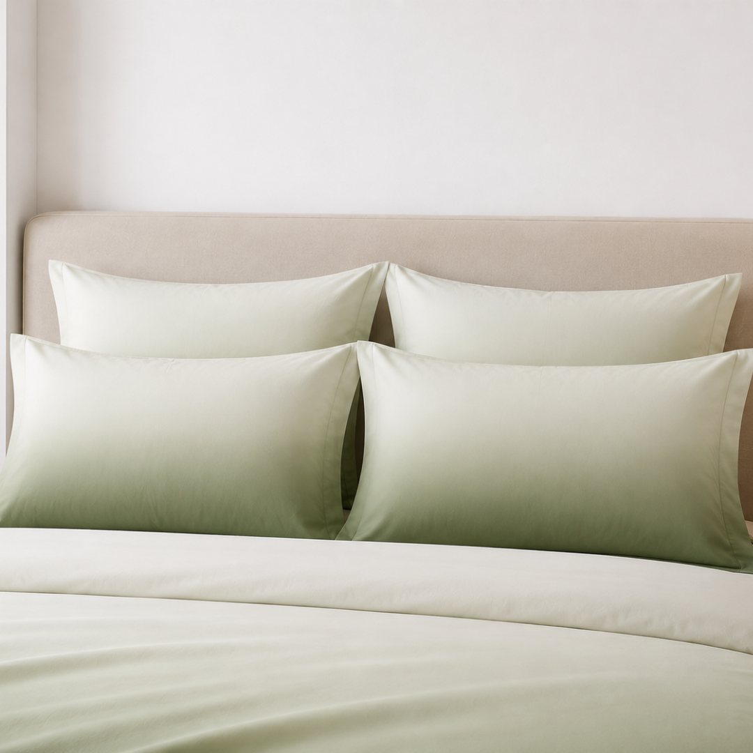 Ombre bedsheet ( Olive green ) - Image 3