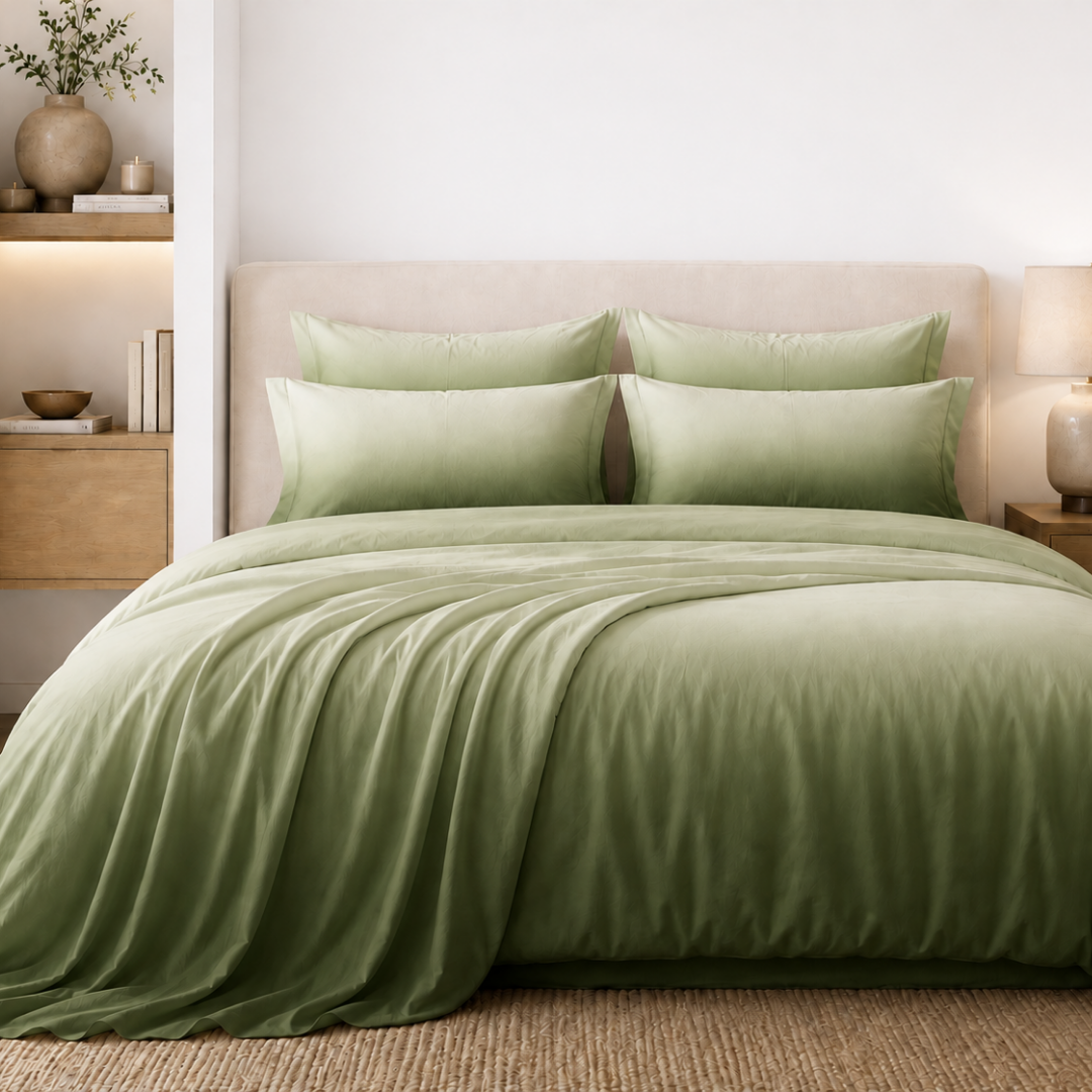ombre cotton bedsheet, double bed bedsheet