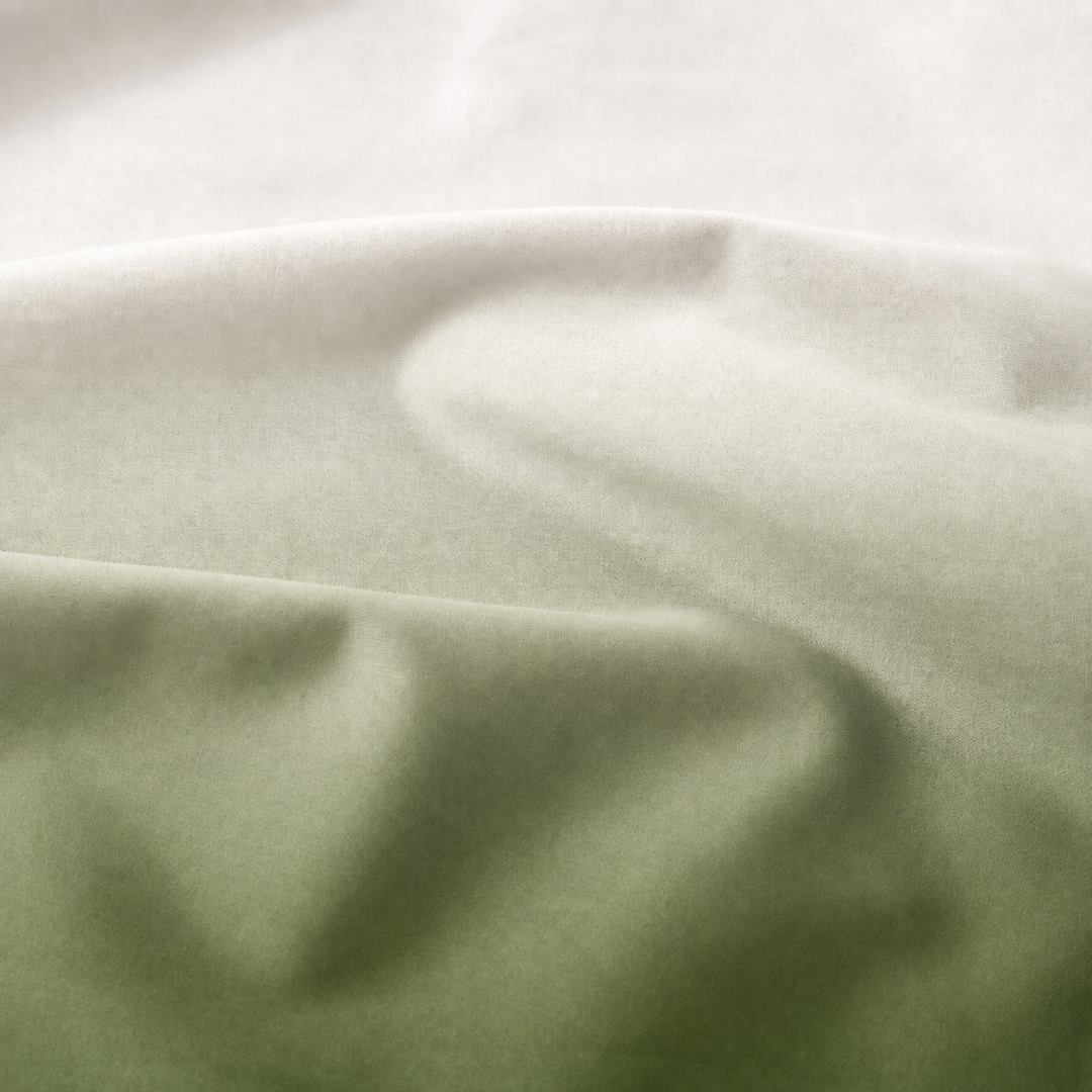 Ombre bedsheet ( Olive green ) - Image 2