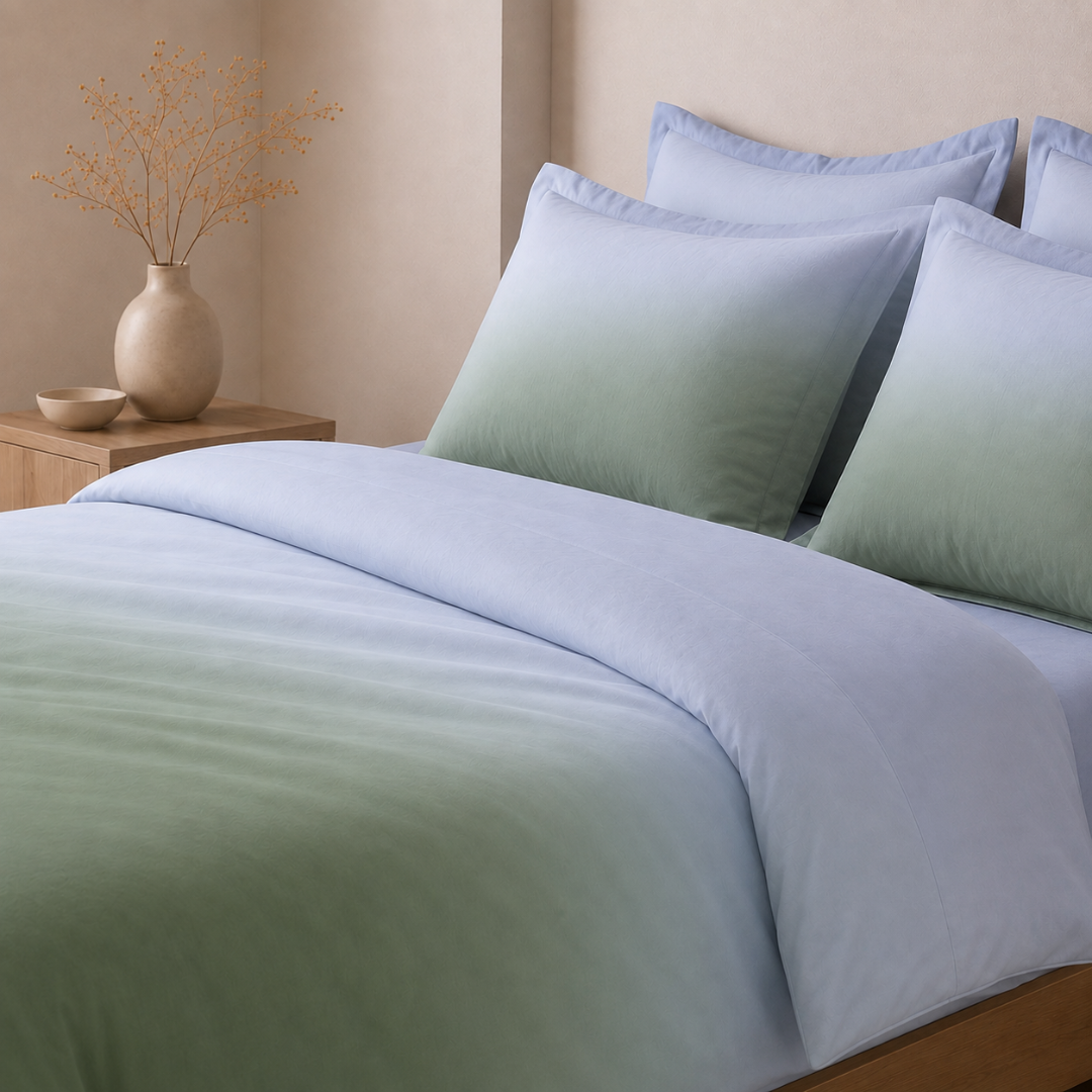 Digital Ombre Bedsheet (Coastal sage) - Image 2