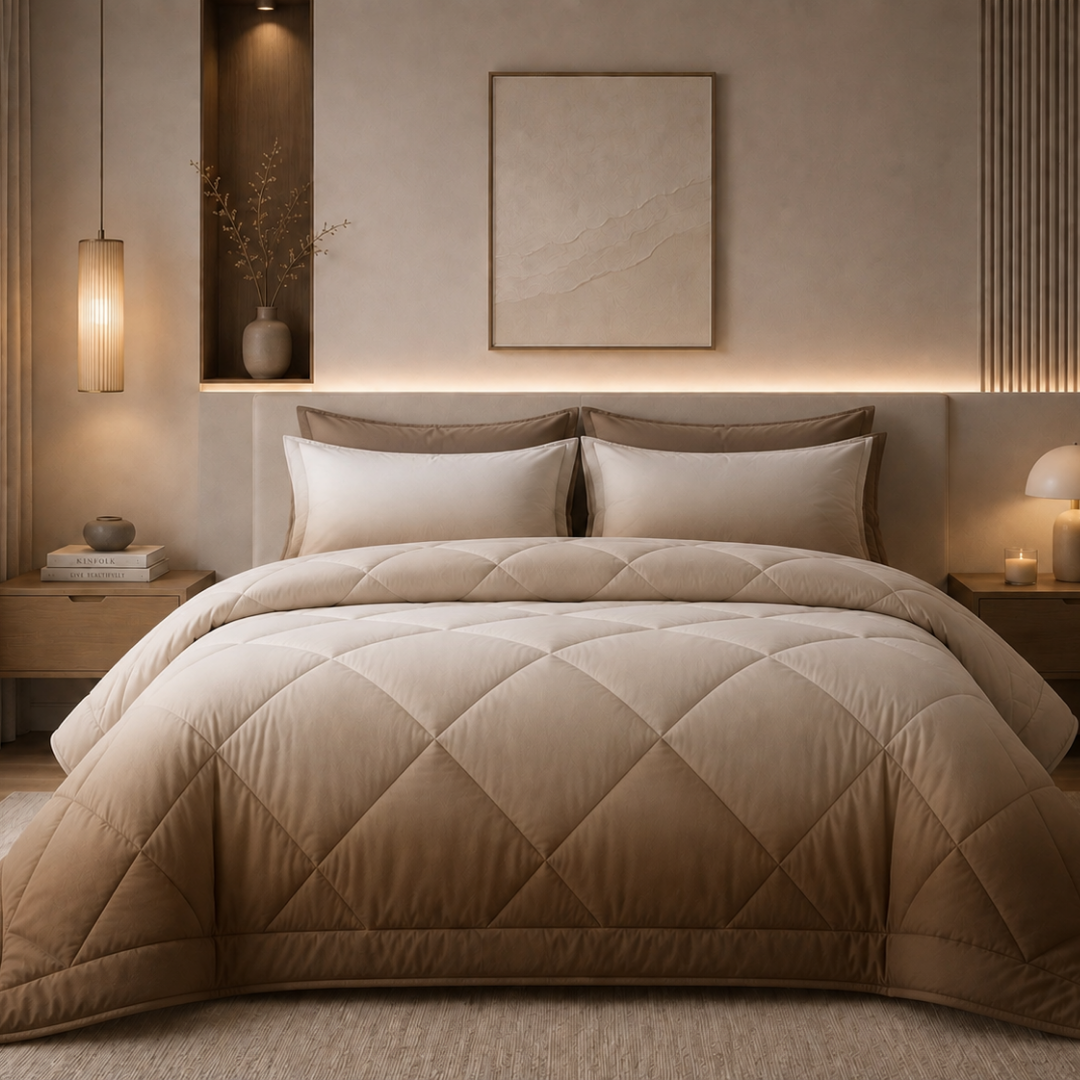 Ombre comforter (Deep oak)