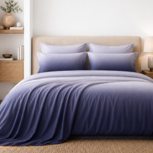 Ombre bedsheet ( Indigo )