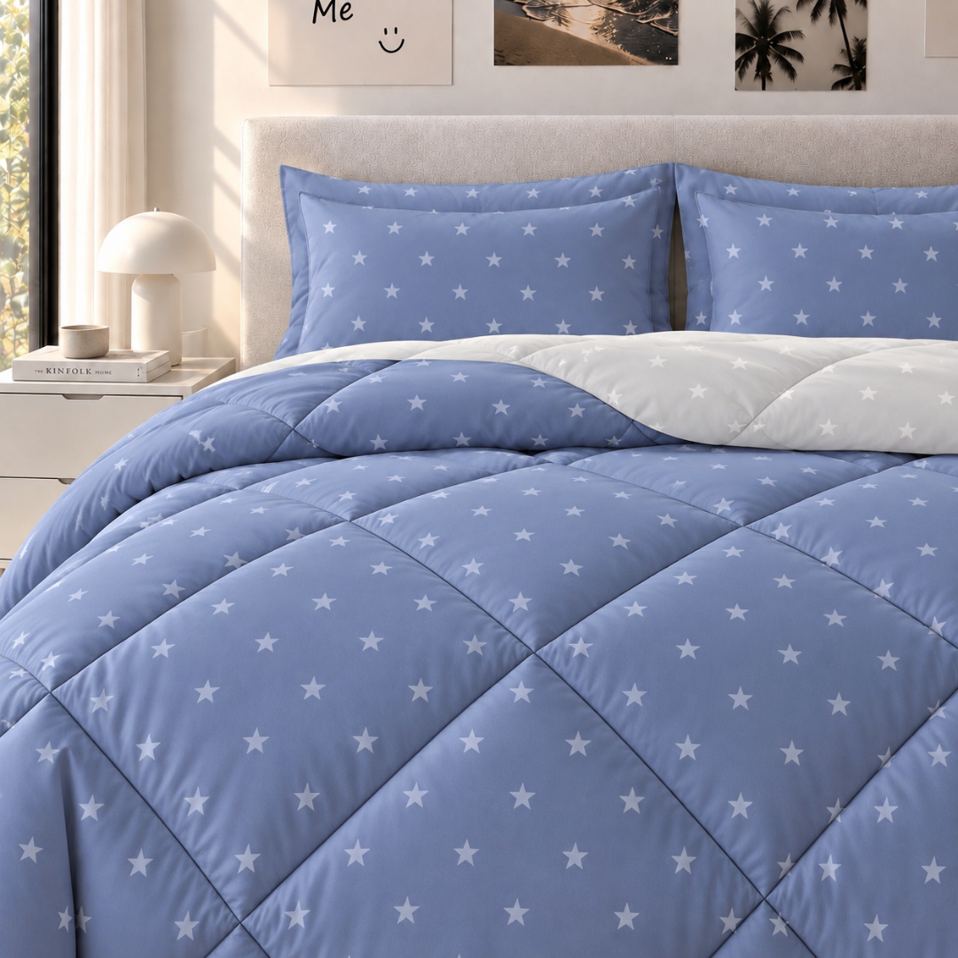 Stellar comforter (Powder blue and grey) - Image 4