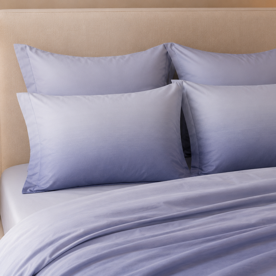 ombre cotton bedsheet, double bed bedsheet