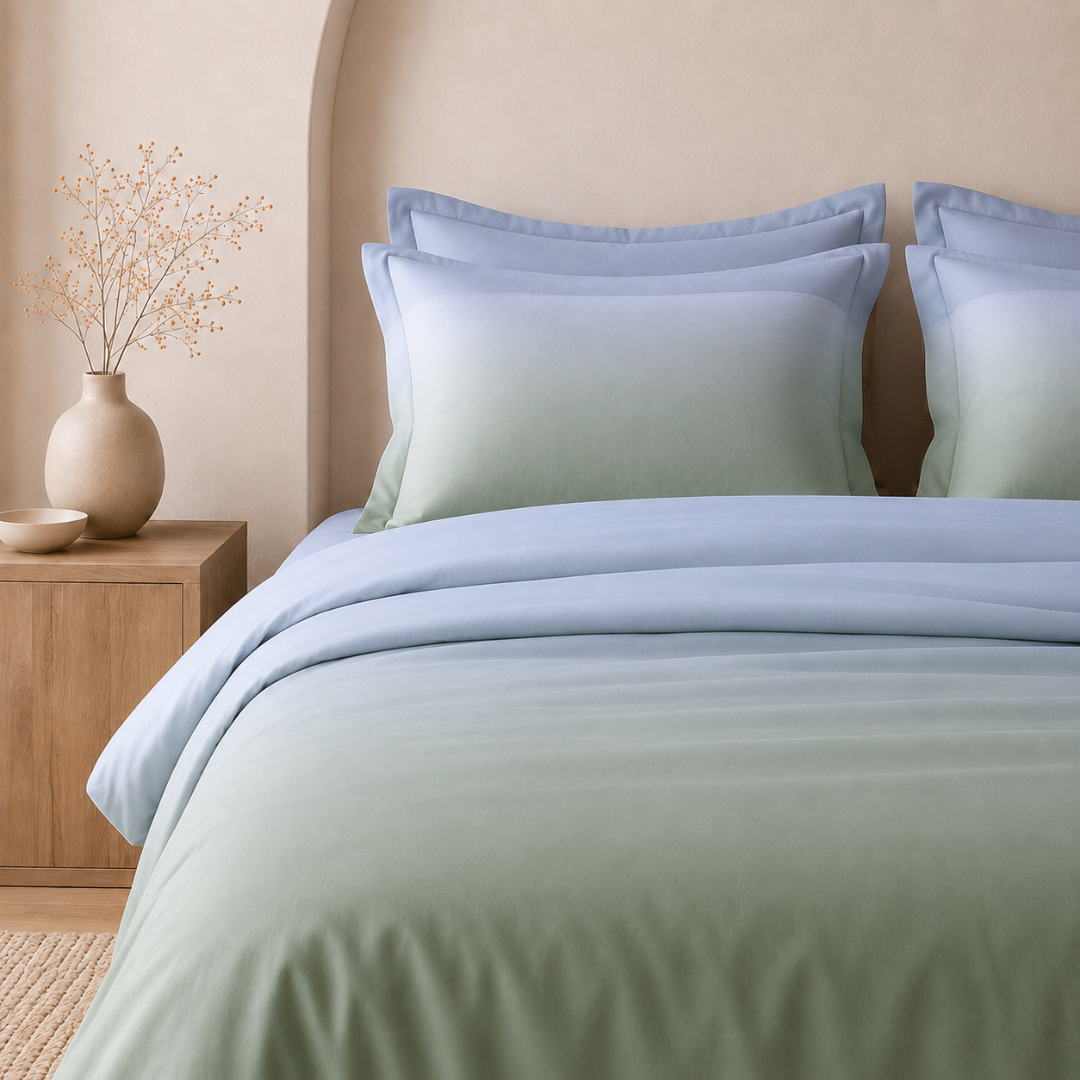 Digital Ombre Bedsheet (Coastal sage) - Image 4