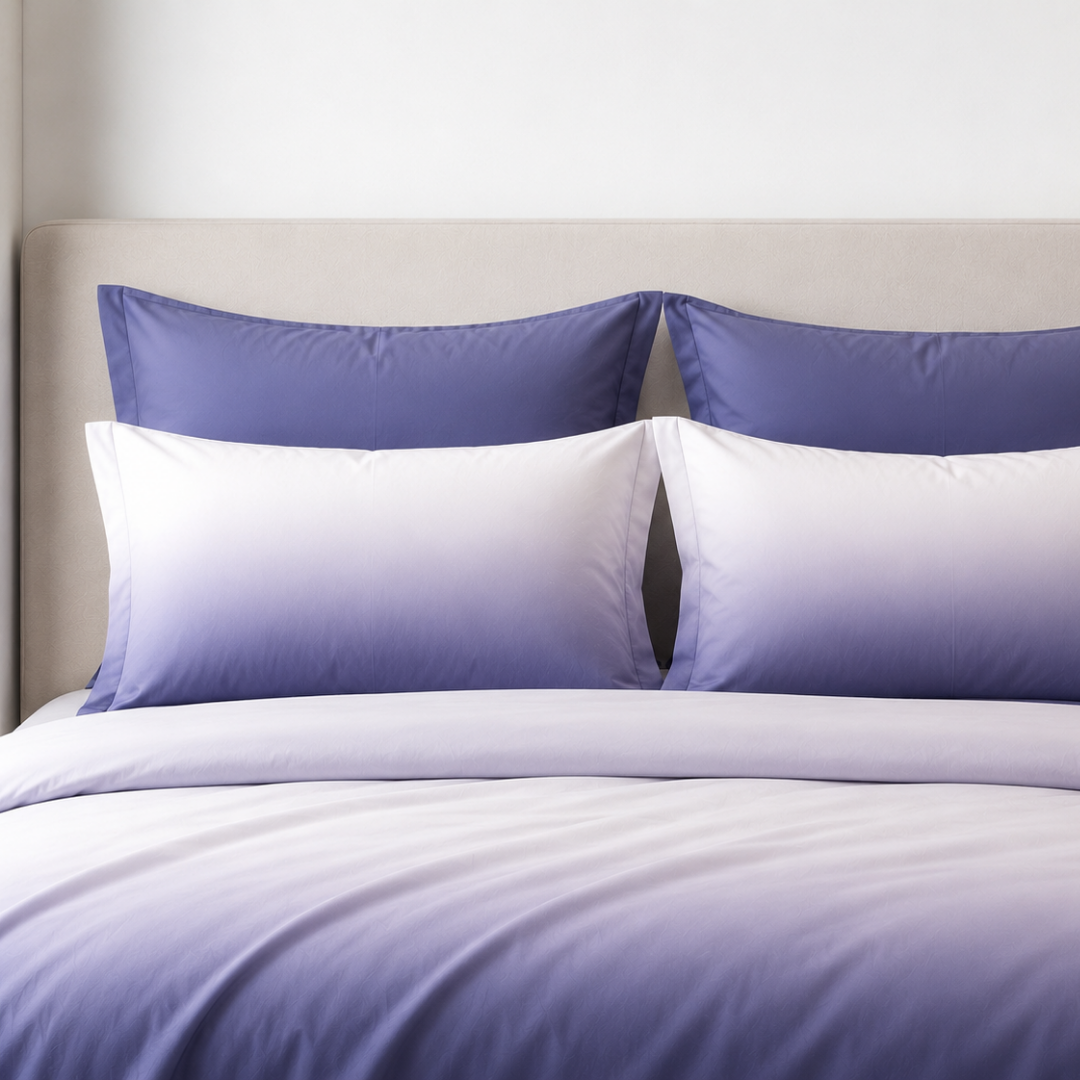 ombre cotton bedsheet, double bed bedsheet