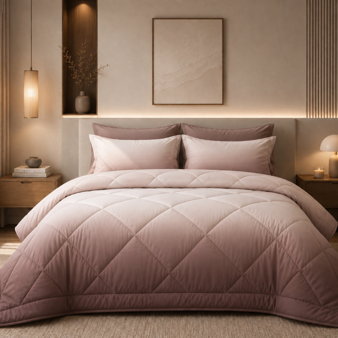 Ombre comforter (Light coffee)