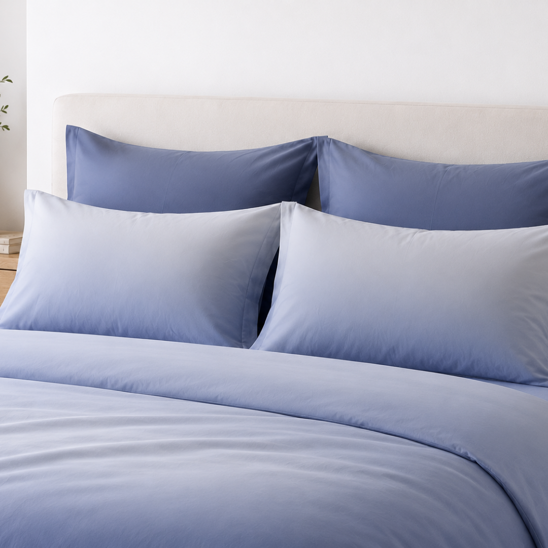 Ombre bedsheet (Light blue) - Image 3