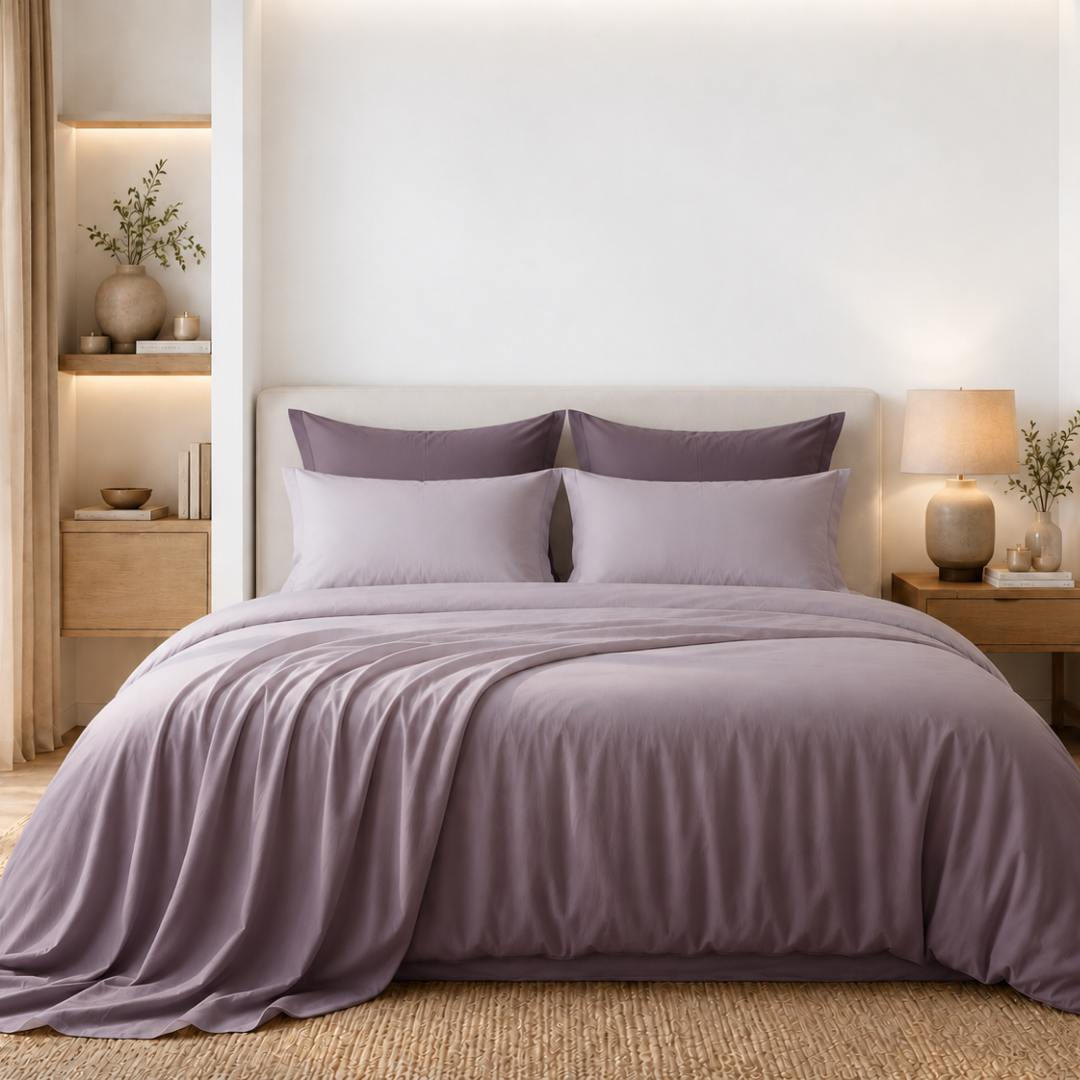 Ombre bedsheet ( Light purple ) - Image 4