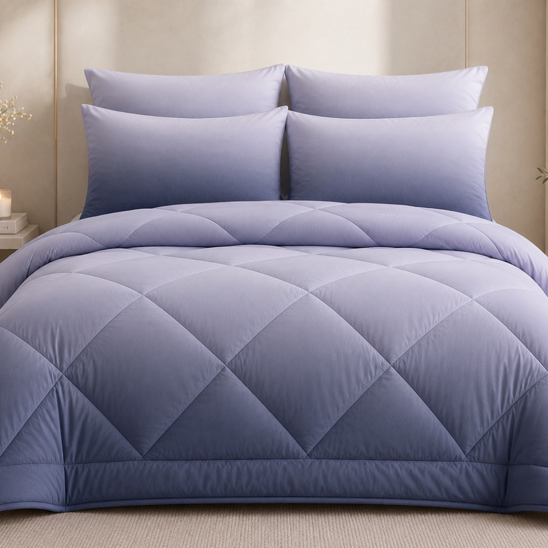 Ombre comforter (Dark blue) - Image 4