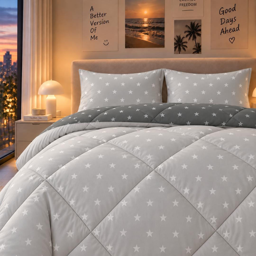 Stellar comforter (Grey and dark grey) - Image 3