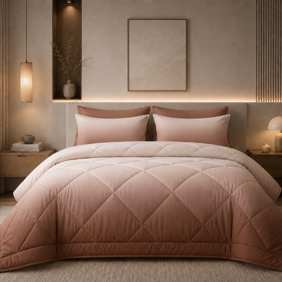 Ombre comforter (Coffee)