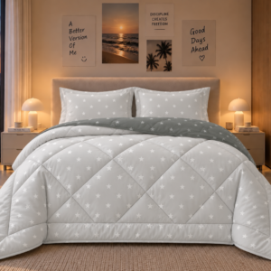 Stellar comforter (Grey and dark grey)