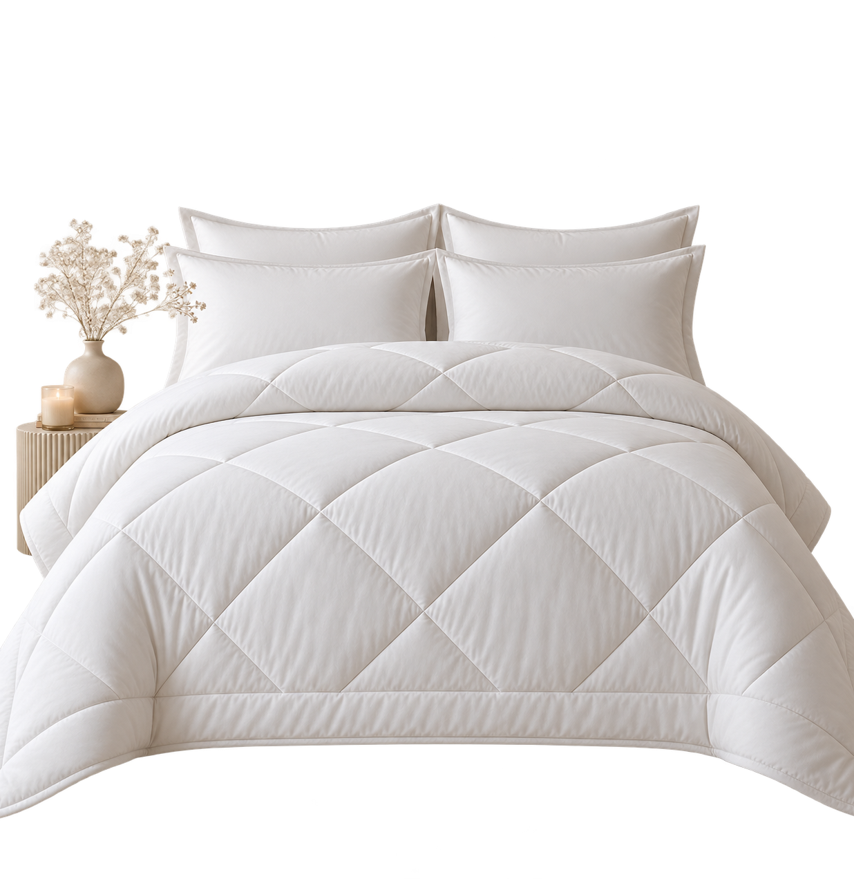 Luxury Cream Quilted Bedding Set dfe6ed13 8e14 4fd8 91ca 2201227920b9